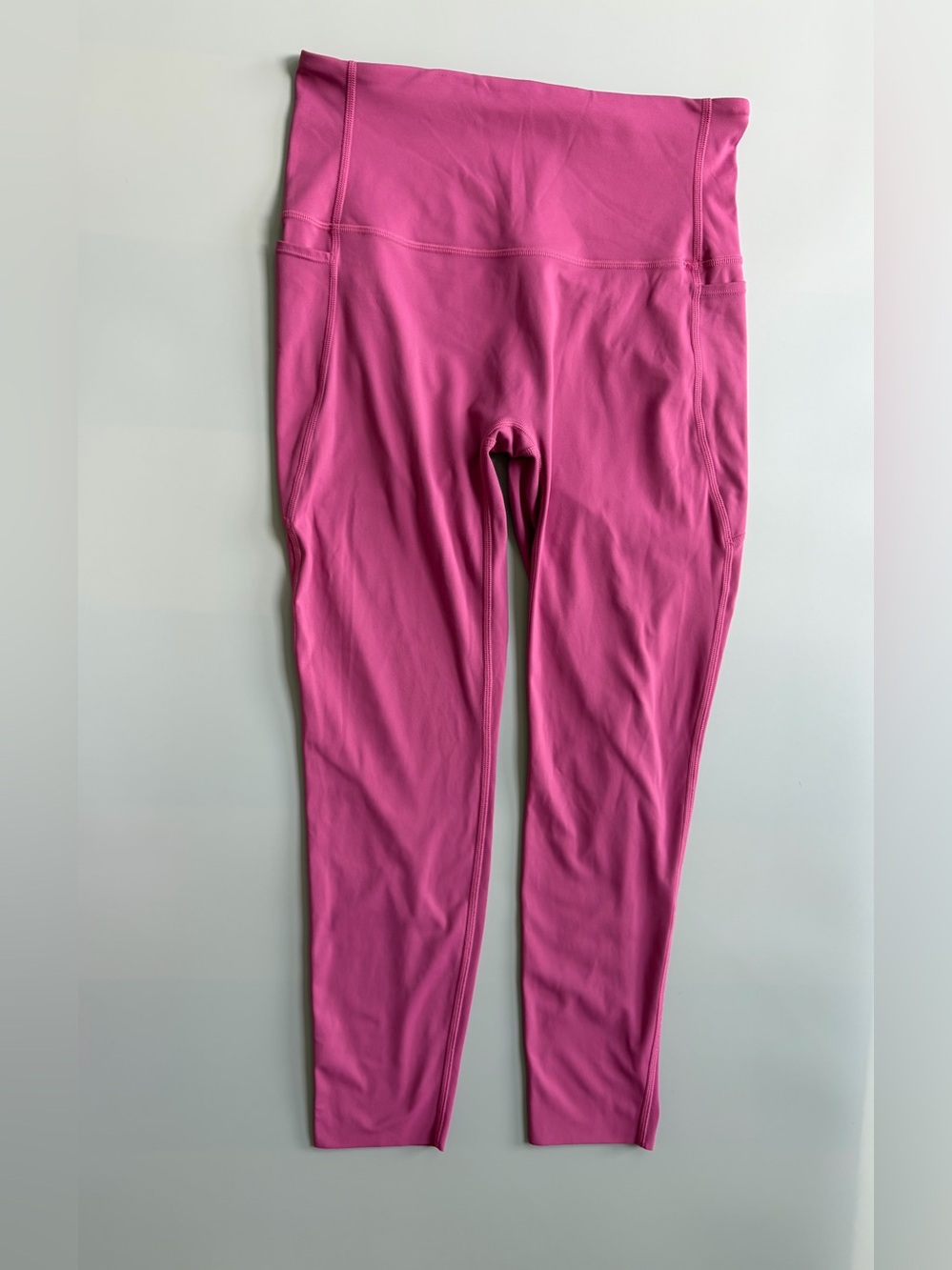 Lululemon Fast & Free High Rise Pink Cropped Leggings Size 8-10